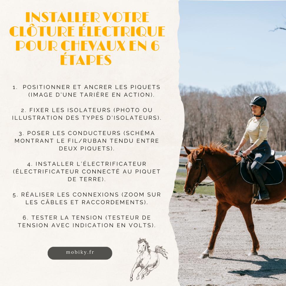 installer cloture electrique chevaux